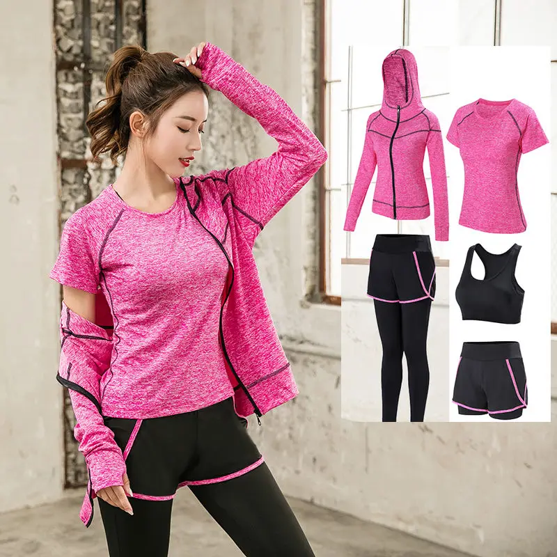 

Sports suit female spring summer new gym running fitness clothes beginner casual clothes net red yoga clothes