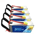 4 шт., литий-полимерный аккумулятор ZDF 6S 22,2 в, 22000 мАч, 25C с XT90AS150XT150XT90-S plug для Дрон RC UAV