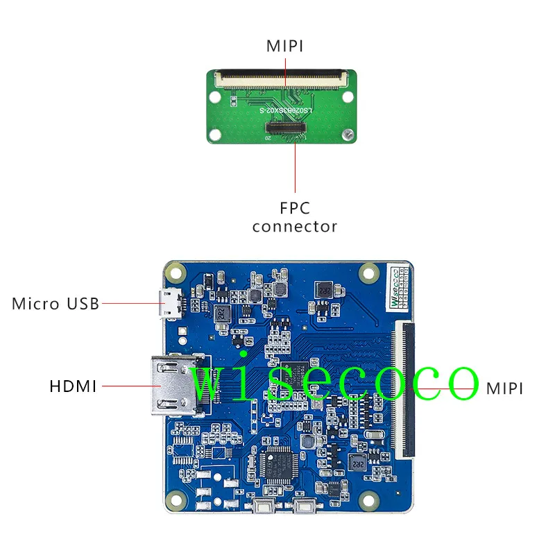 2,9 дюймов 1440*1440 2K ips Двойной ЖК-экран LCM с HDMI драйвер платы 70 Гц Частота обновления