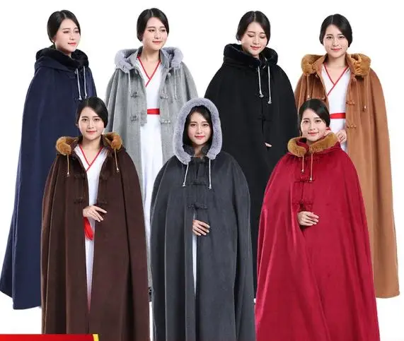 Унисекс детский и взрослый зимний теплый буддийский плащ для медитации шаолин