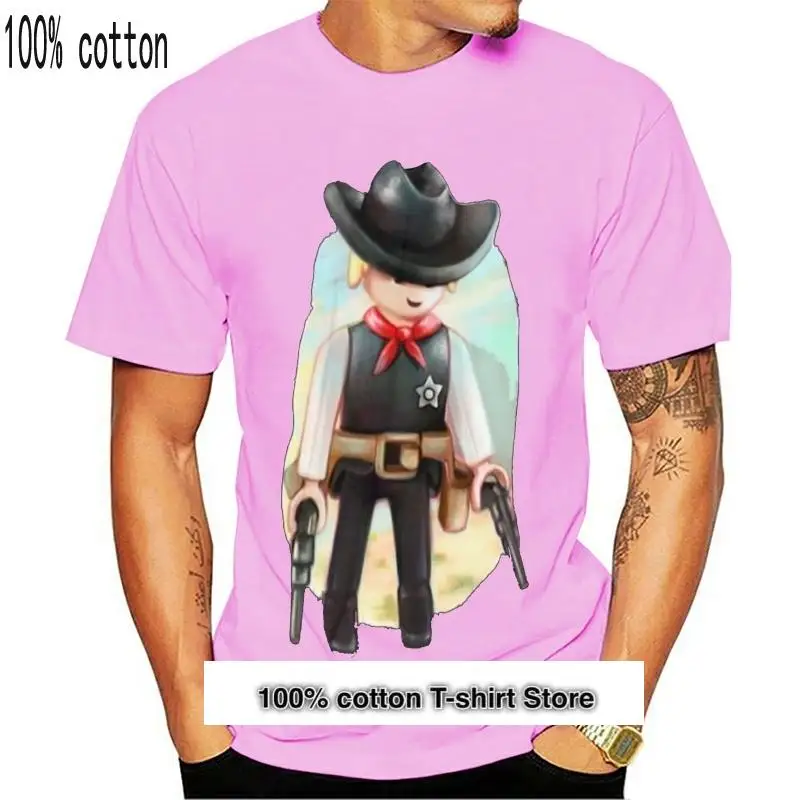 

Playmobil-Camiseta de manga corta para hombre, camisa con estampado clásico de la figura del juez, 100 de algodón, 5x, nueva