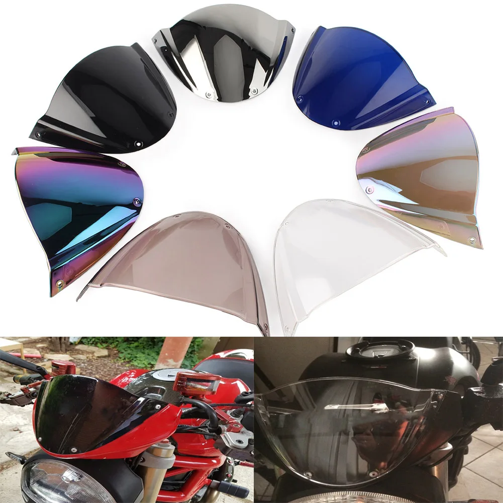 Ветровой экран с двойными пузырьками для мотоциклов ветрозащитные дефлекторы