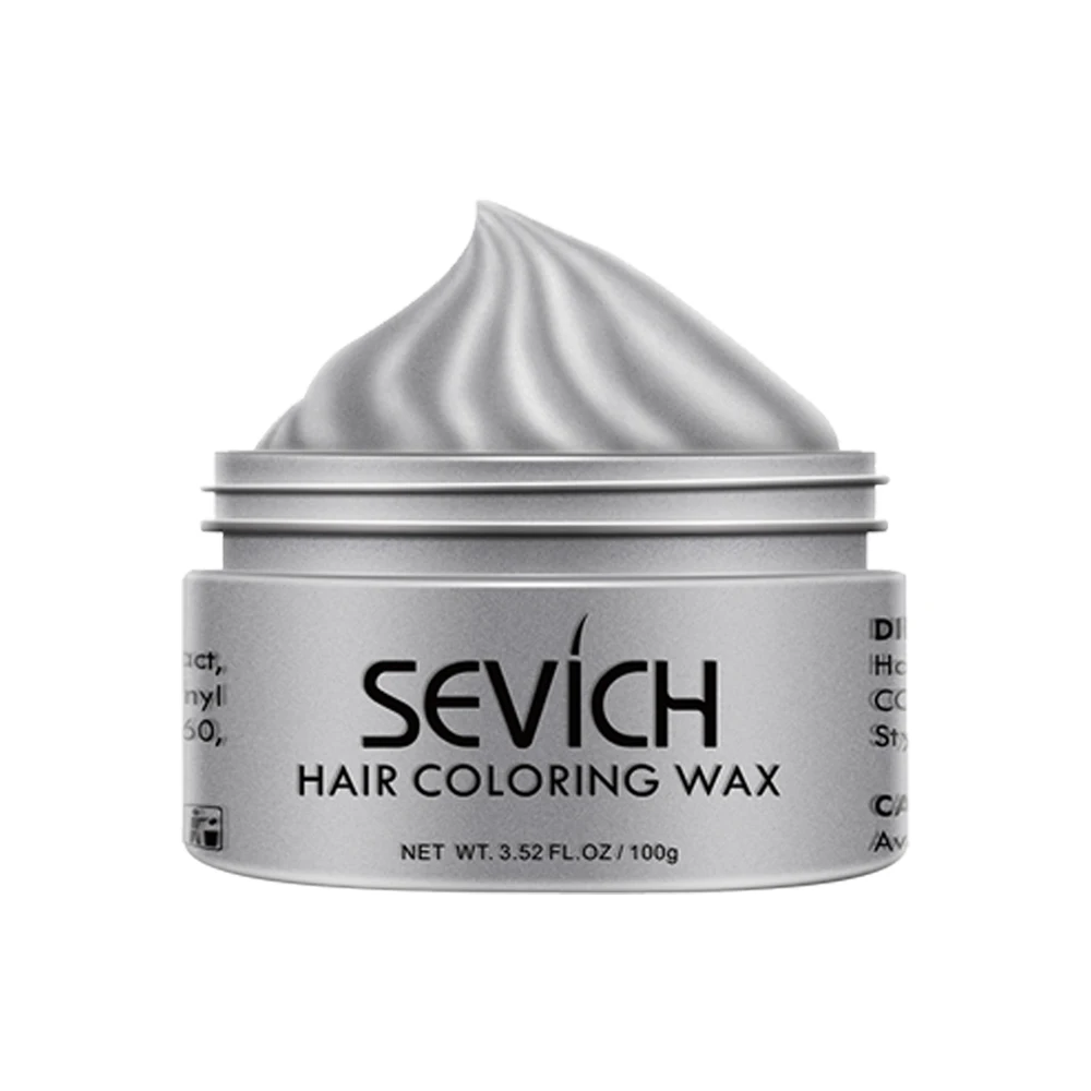 Временные волосы цветной воск Мужская грязь DIY одноразовая формовочная паста