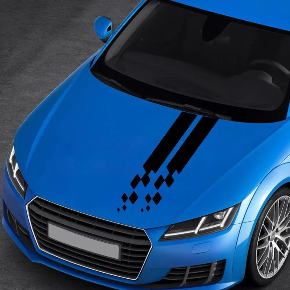 2 шт. накладка на капот автомобиля Наклейка Виниловая пленка для BMW Ford Toyota Renault peugeot