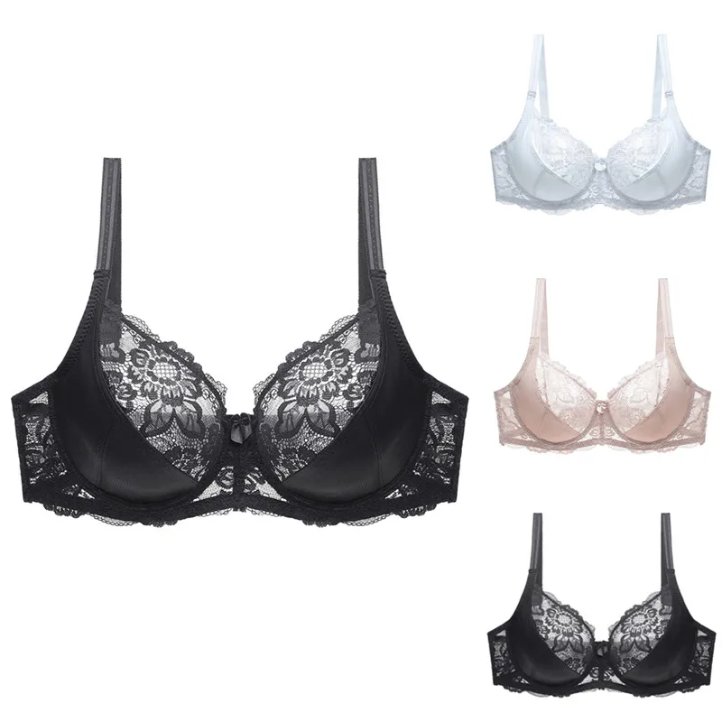 

New Sexy Lace Bralette Bra Women Underwear Push Up Bra Untra-thin Comfortable Breathable Brassiere Plus Size Women Lingerie