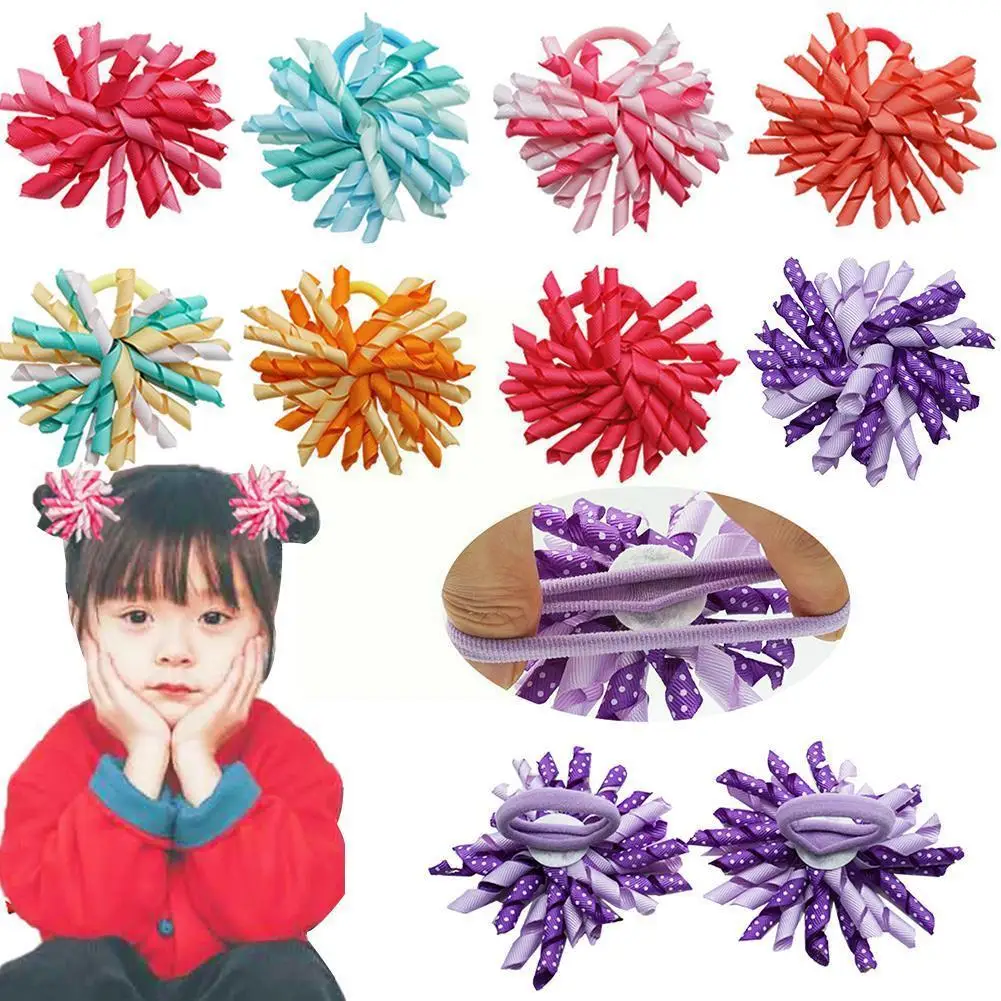 

Pleated Color Chiffon Headwear Threaded Tape Women Girls Bands Hair Hair Ties Scrunchie Elastic Accessories Hair Headband P5A4