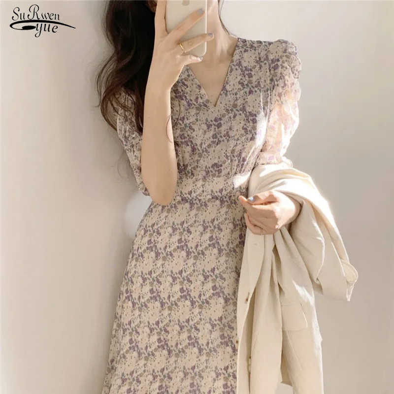 С высокой талией для женщин платья с вышивкой платье О-образным v-образным