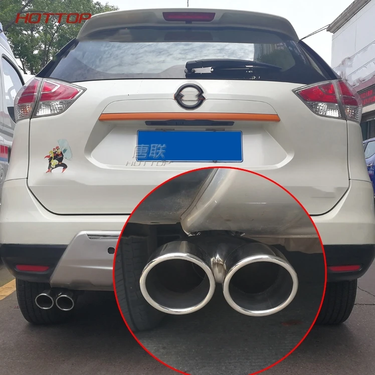 Глушитель выхлопной трубы из нержавеющей стали для Nissan X trail 2014 2015 2017 2018