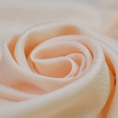 Jacquard concave-convex style silk cotton blended fabric beige pink color SCT576 | Дом и сад