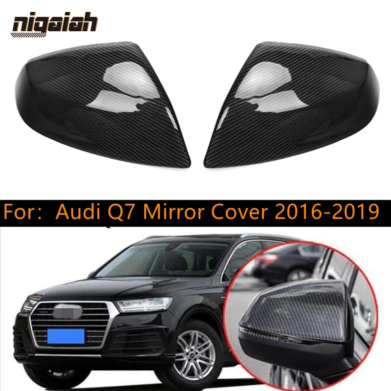 

Для Audi Q7 2016 2017 2018 фоточехол из углеродного волокна, боковые крылья двери, зеркала, замена OEM комплектации
