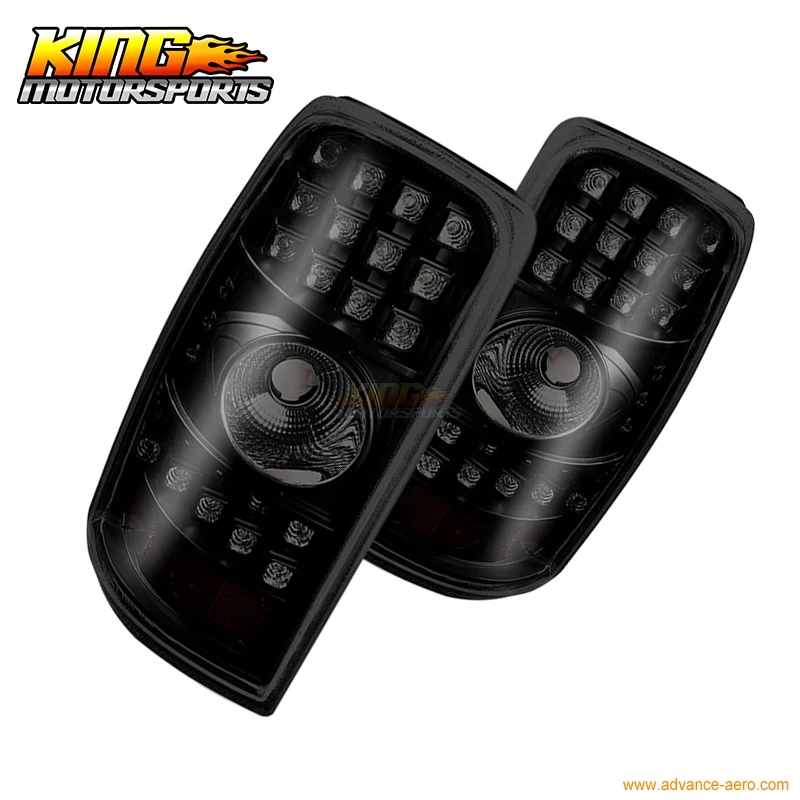 Светодиодный ные задние фонари для Chevrolet Tahoe 2000-2006 черный дым бесплатная доставка