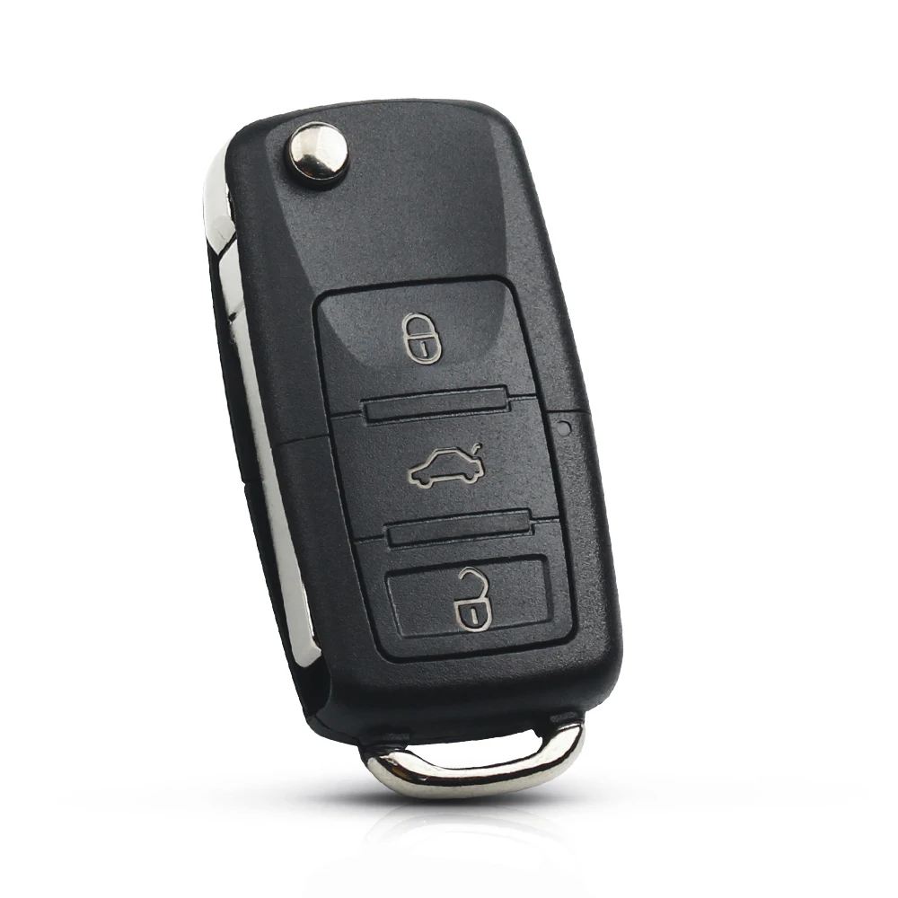 Складной Смарт-флип-накопитель KEYYOU с 3 кнопками для VW Volkswagen PASSAT Polo Skoda Seat 1J0959753DA чип