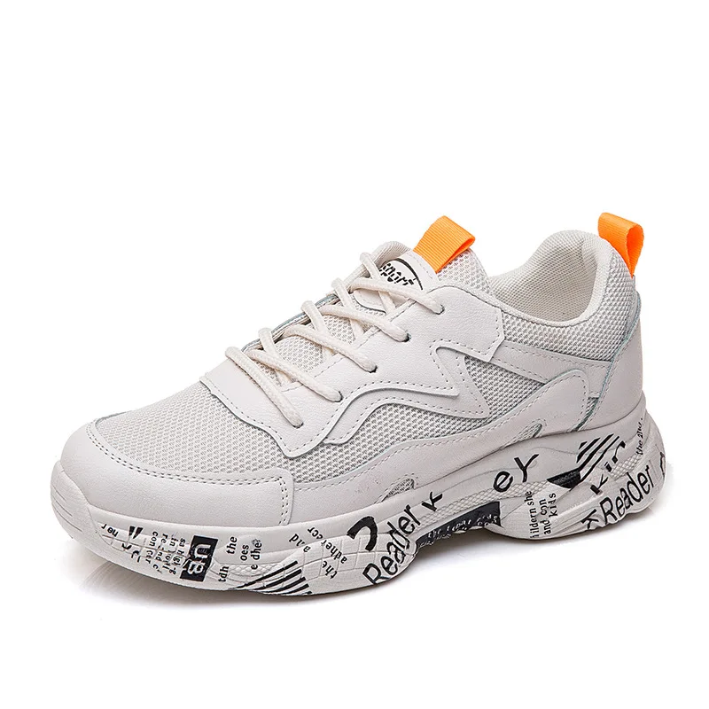 

2019 spring new wedge fashion white shoes female platform ladies casual shoes comfortable breathable mesh sneakers A2-09