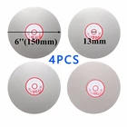 Шлифовальный круг, 4 шт., 6 дюймов, зернистость 60080012003000, плоский круг, параллельный шлифовальный круг, притирка, шлифовальный алмазный шлифовальный диск, полировка кругов