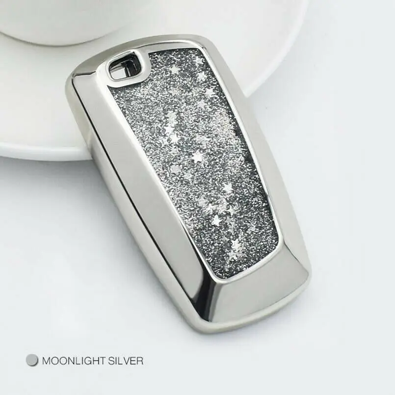 

TPU Sequins Quicksand Car Key Case Cover For BMW 3 5 7 1 Series 320li X1 X3 X4