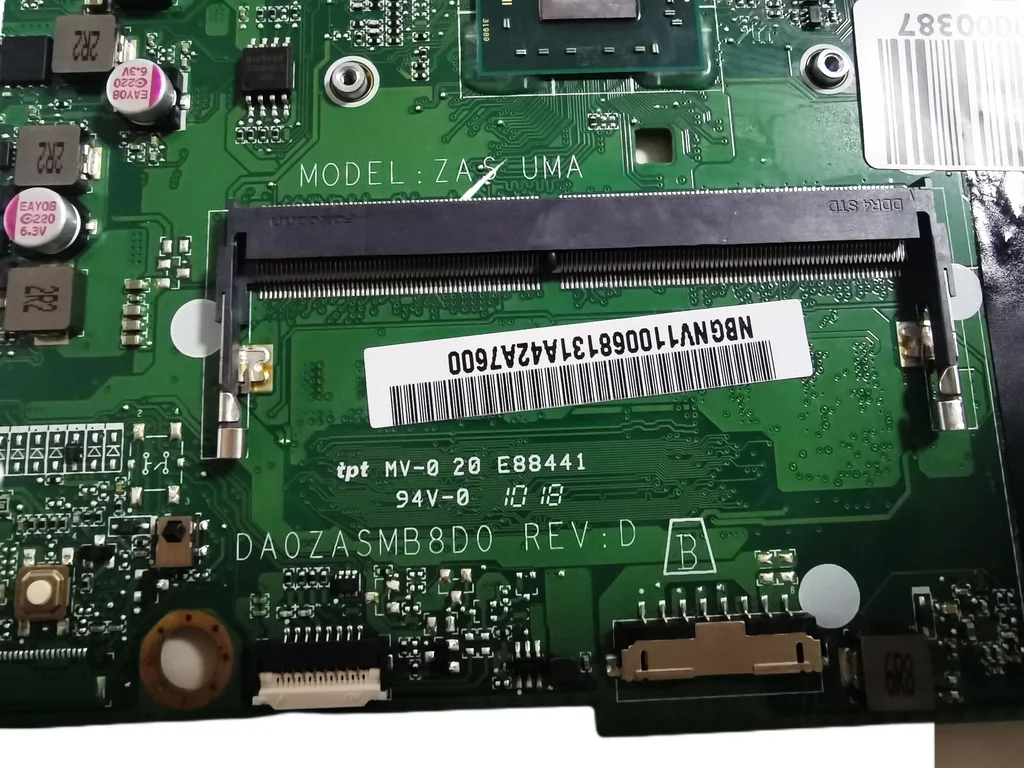 Оригинальная материнская плата для ноутбука ACER A315-21 4 Гб DA0ZASMB8D0 NBGNV11006