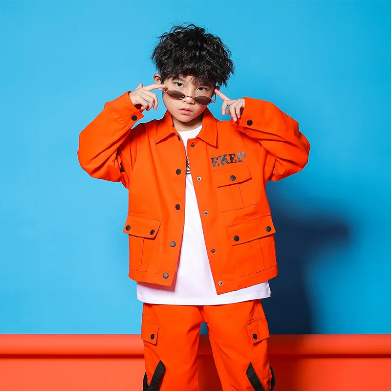 Детская одежда для выступлений джаз хип-хоп танцевальные костюмы детей