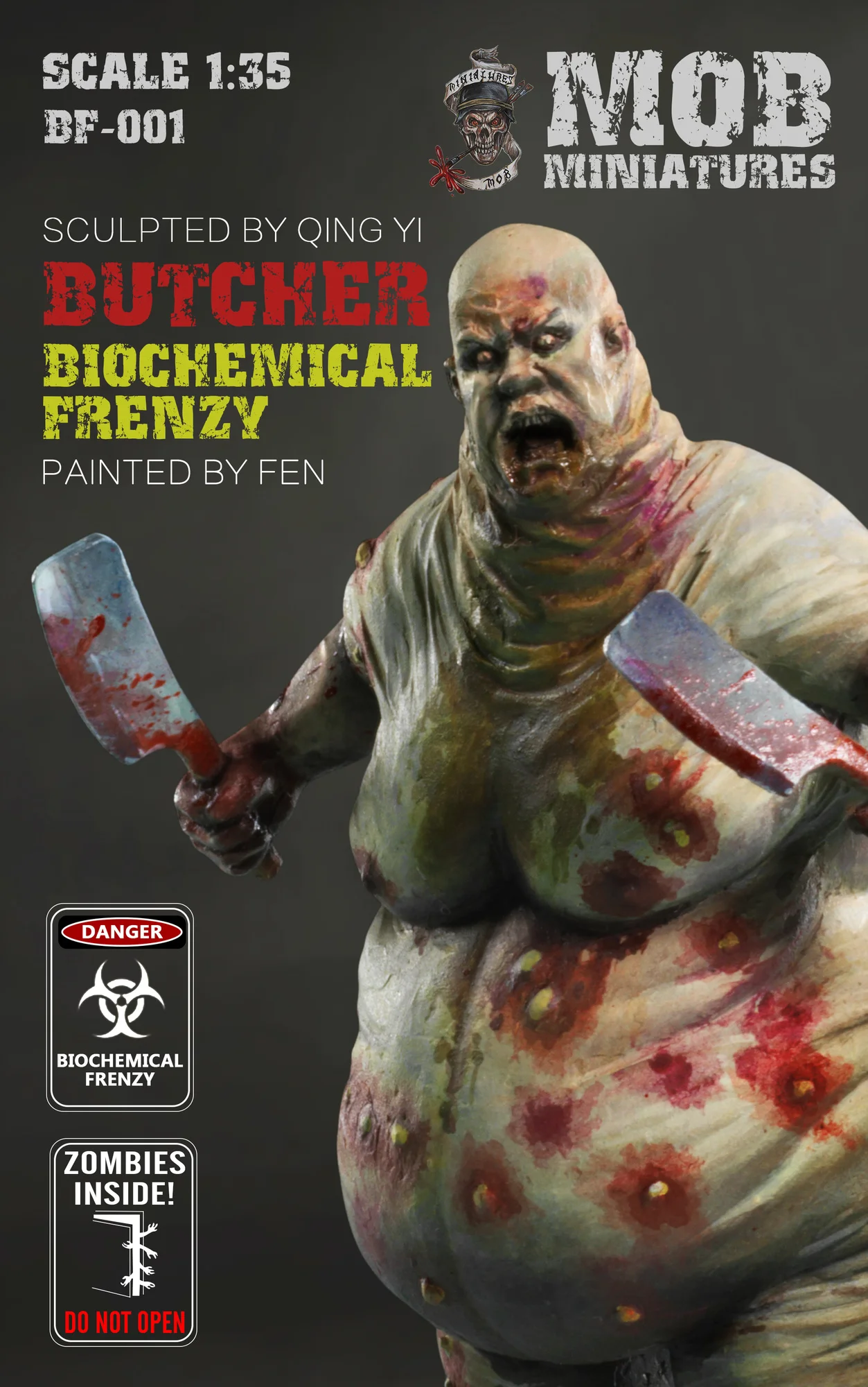 

1/35 Scale Die-casting Resin Model Character Biochemical Frenzy: Butcher Fat Zombie Unpainted