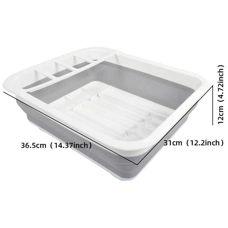 New Camper Car Foldable Dish Rack Tableware Portable Bowl TPR Sink Design RV Boats Caravan accessories trailer | Автомобили и