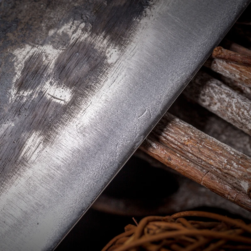 Ручная ковка маленький кухонный нож мясница из высокоуглеродистой стали острый