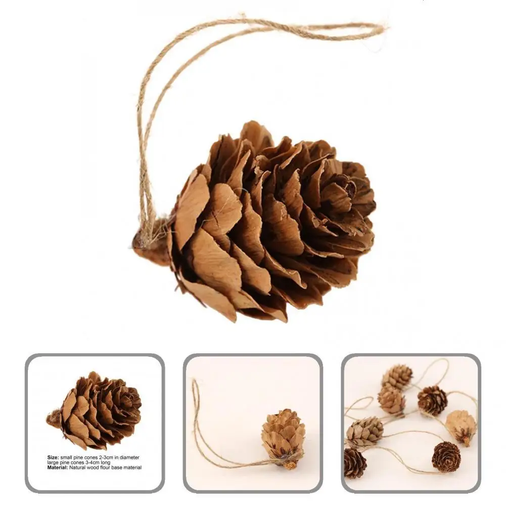 

Reliable Durable Portable Realistic Decorative DIY Simulation Pinecone Artificial Pine Cone Artificial Pinecone 20Pcs