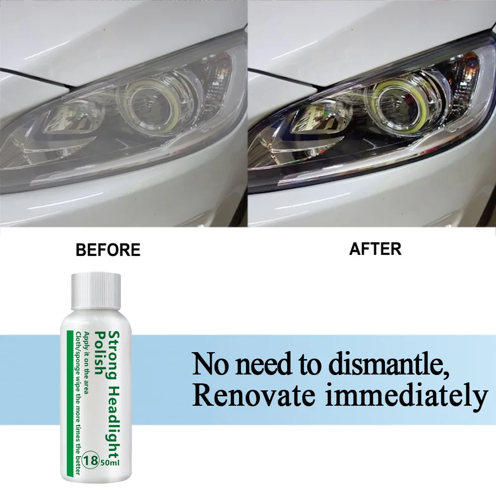 Набор для ремонта автомобильных фар жидкость полировки и окисления царапин 50 мл |