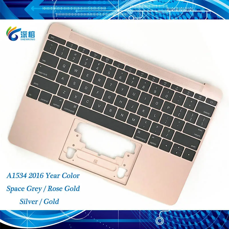 Оригинальный чехол A1534 Topcase серый розовый золотистый серебристый для Macbook 12