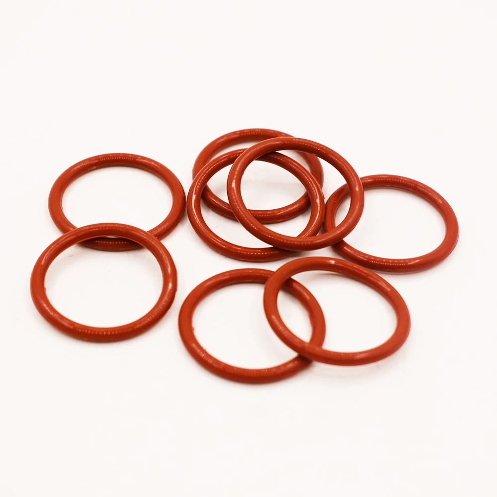 Красные силиконовые резиновые уплотнительные кольца толщиной 1 мм Шайба 4 40