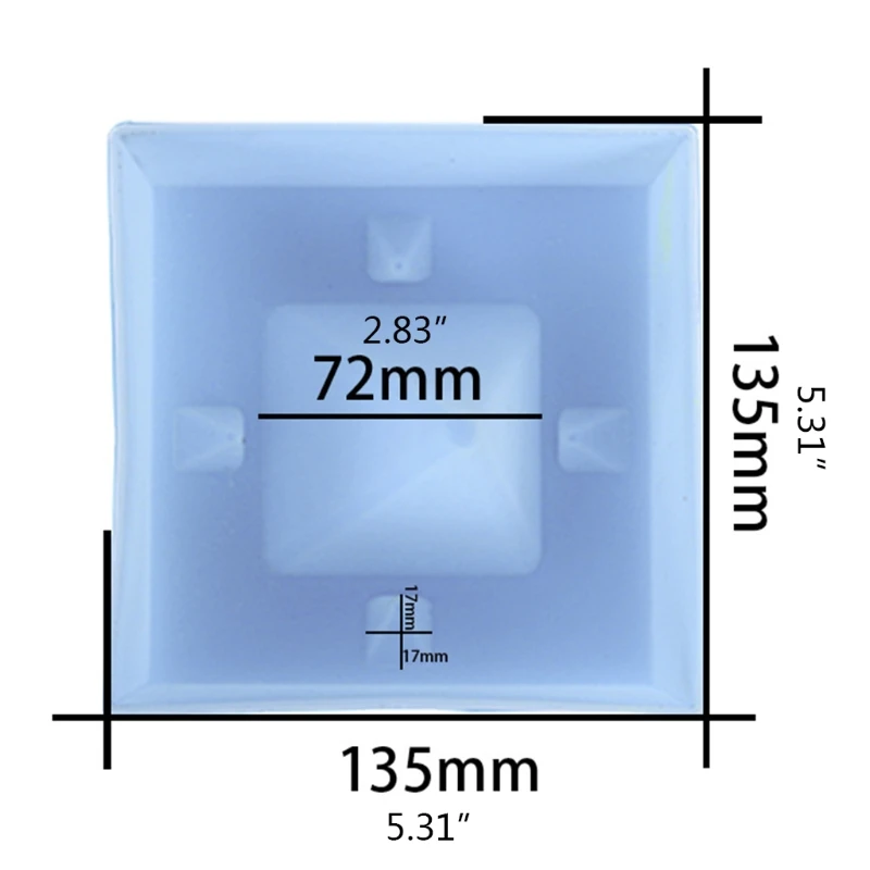 

20CF Pyramid Silicone Mobile Phone Stand Holder Casting Mold Resin Epoxy Mould Craft Tool DIY Home Office Decoration