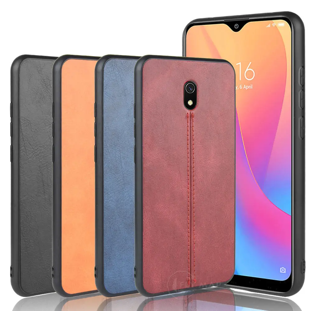 Задний Чехол для Xiaomi Redmi 8A A8 силиконовый защитный чехол из ТПУ и кожи телефона Xiao Mi