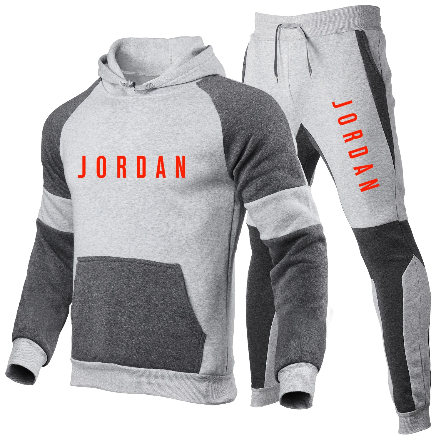 

2021 Spring And Autumn Hot Sale Men's Sports Casual Running Wear Sportswear Hoodie + Pants Set Sweatshirt Sportswear Set