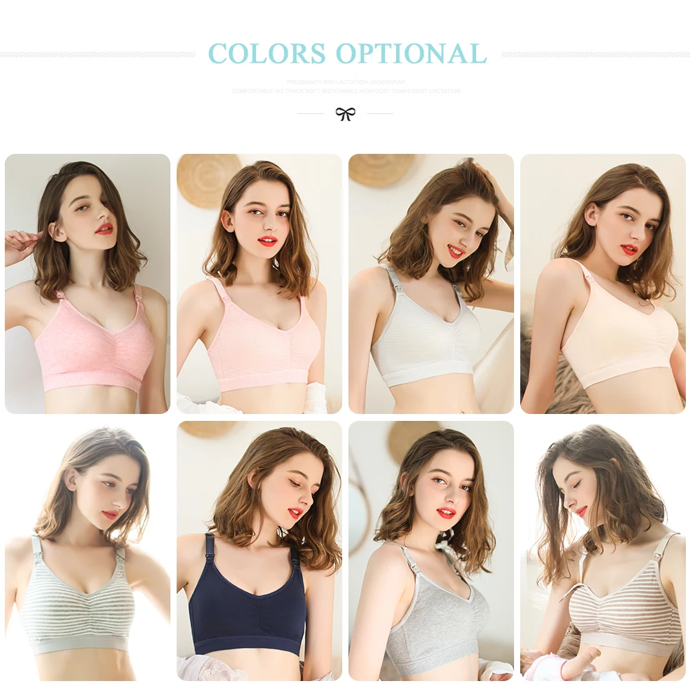 Одежда для беременных Бюстгальтер кормления хлопок и кормящих женщин без