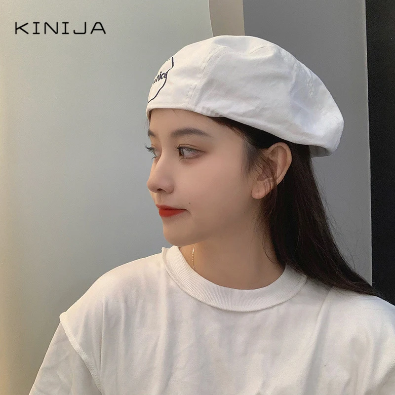 Тонкий берет без козырька Женская британская ретро четырехсезонная корейская