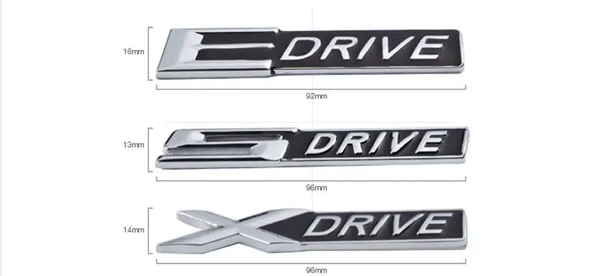 1 шт. металлический 3D эмблемы автомобиля тела Стикеры для XDrive SDrive EDrive