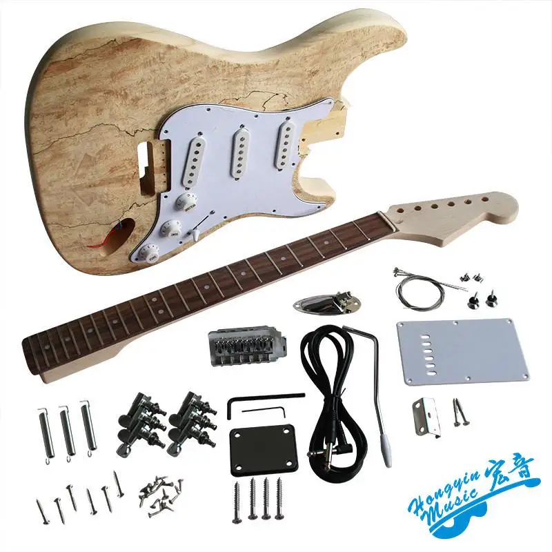 Электрогитара пятнистый узор клен эвкалипт тело Американский жесткий шеи