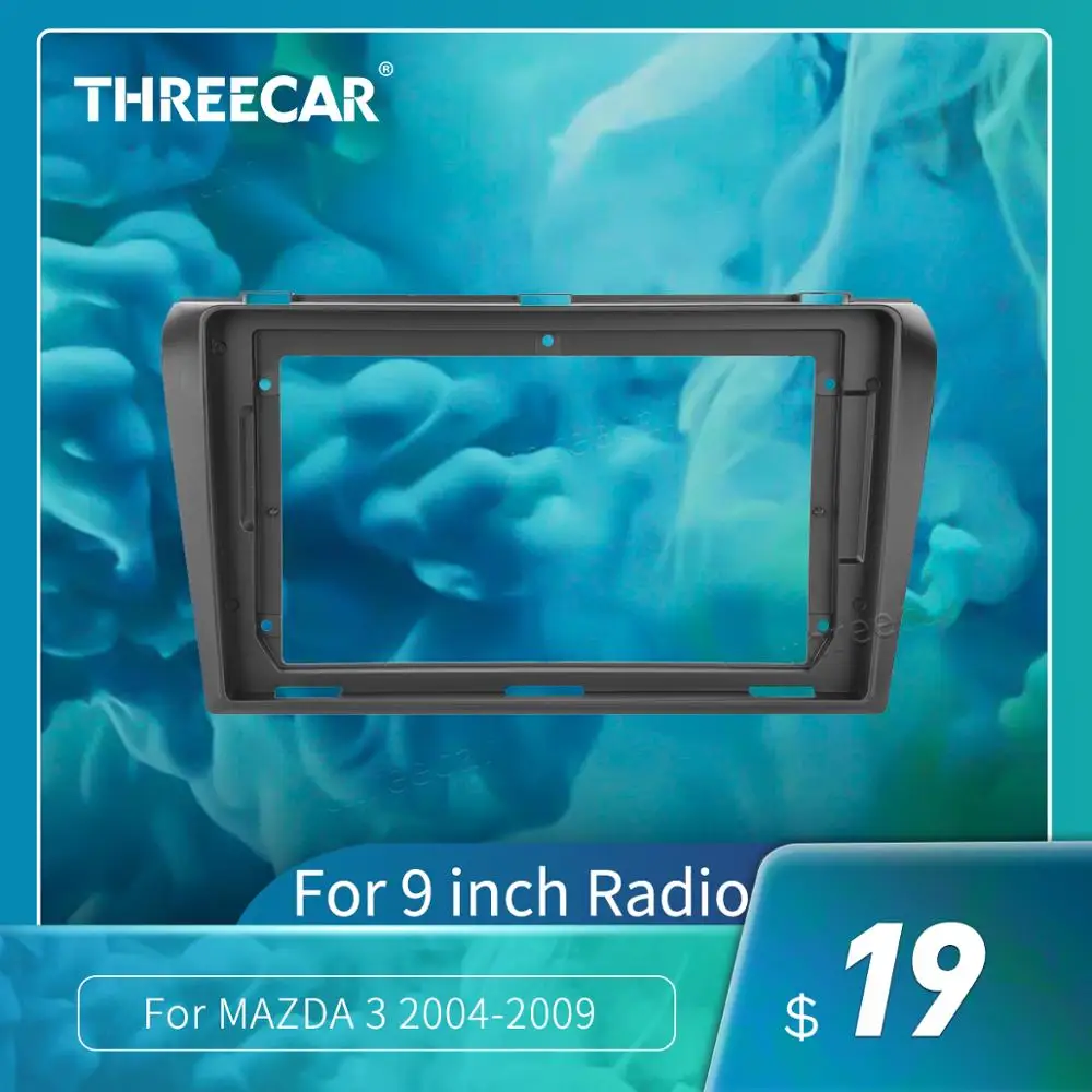Рамка для приборной панели автомобиля 2Din подходит MAZDA 3 2004 2009 комплект