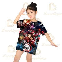3d print baby girl t shirt kid tshirt japan anime harajuku ghost blade funny t shirt sister short sleeve tops