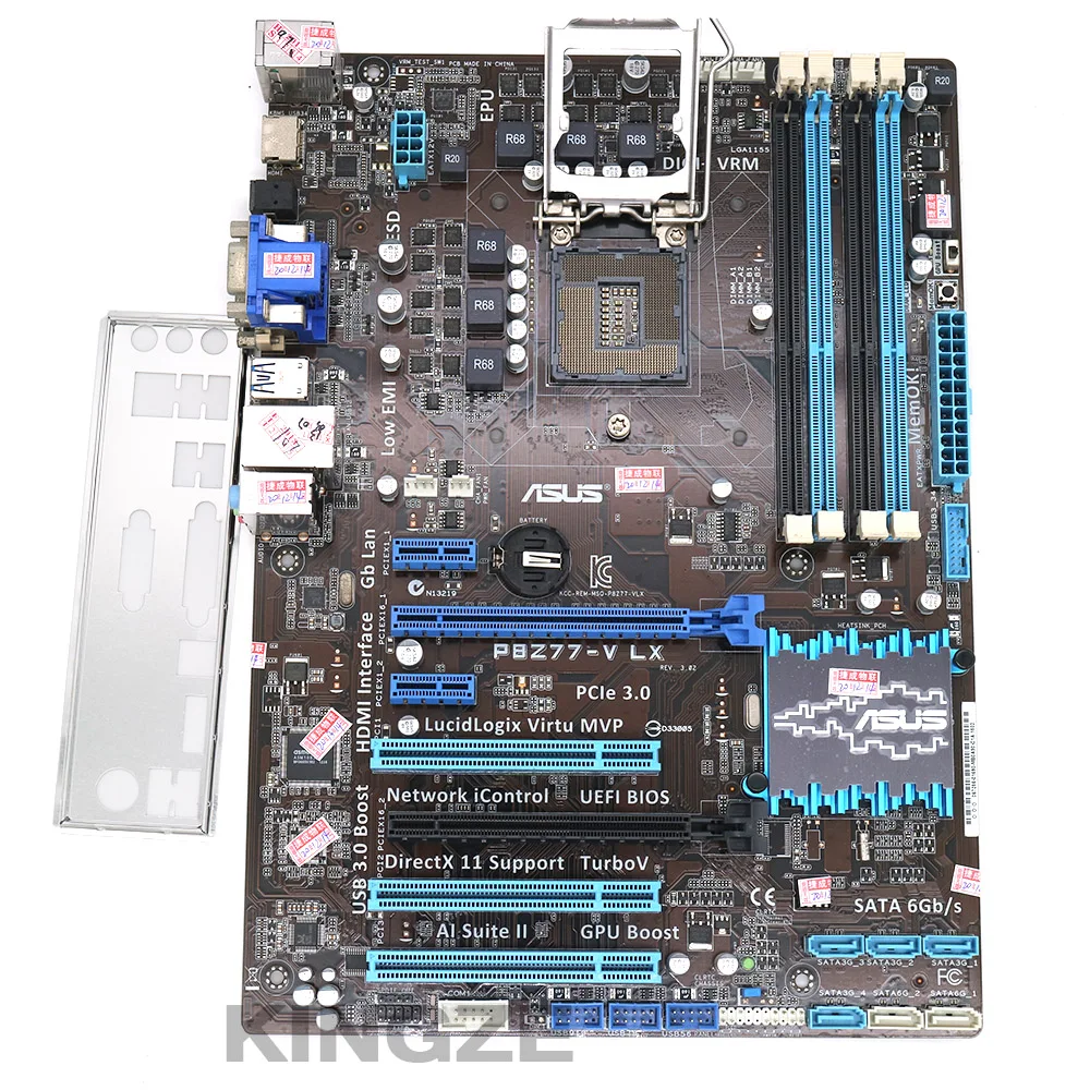 Б/у Материнская плата ASUS P8Z77 V LX LGA 1155 DDR3 i3 i5 нм процессор USB3.0 32 Гб SATA3 VGA HDMI Z77