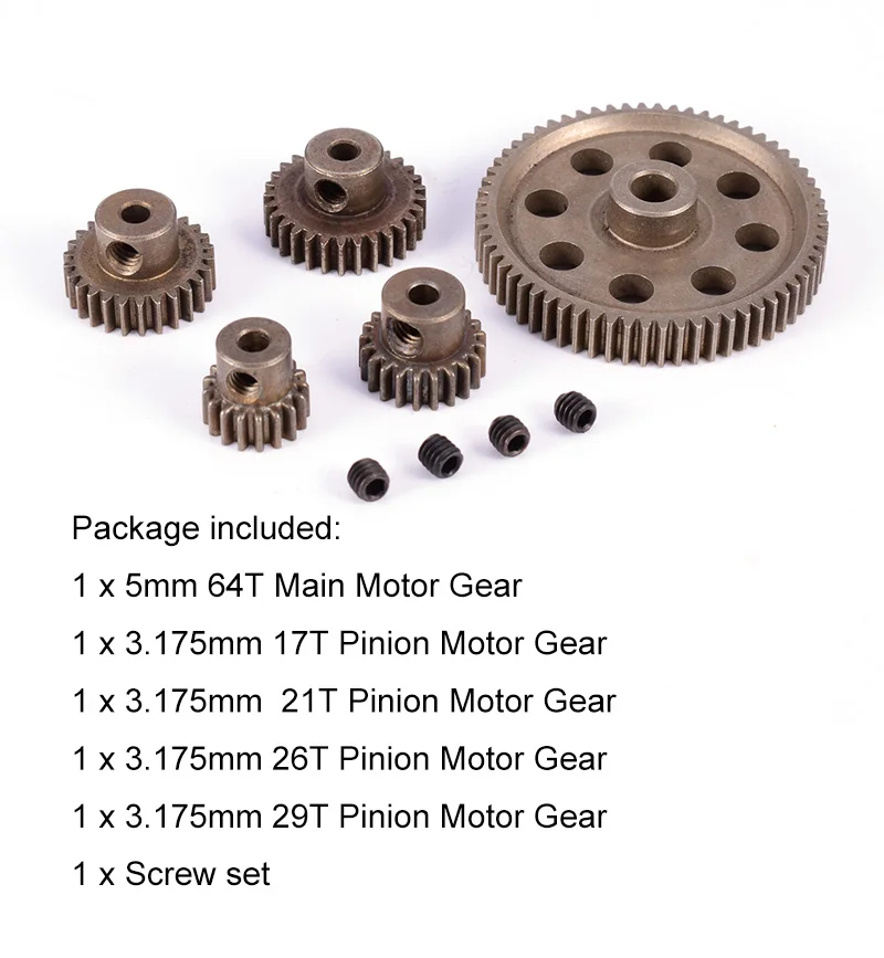 5 шт металл diff дифференциал 5 мм 64t