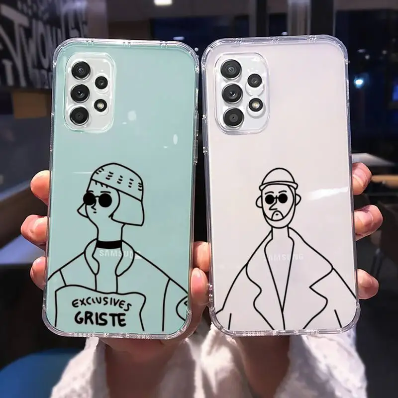 

American movie killer Leon Phone Case Transparent For Samsung A51 A50 A71 A70 A81 M60S Note S21 S 20 10 9 8 11 E Plus Ultra