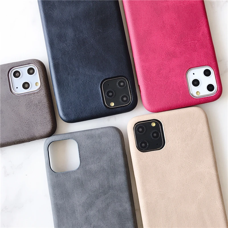 Сверхтонкие чехлы с деревянной текстурой для телефонов iPhone 11 11pro max X XS MAX кожаный