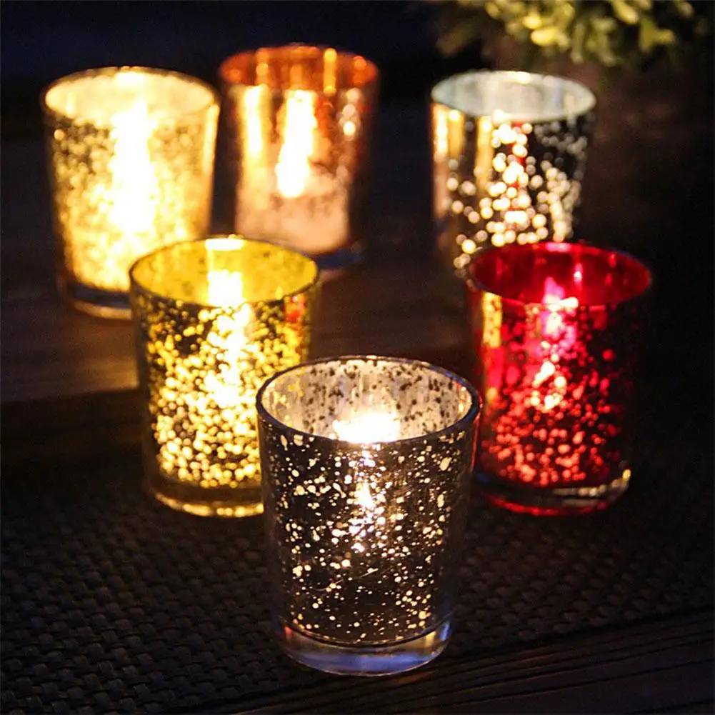 Подсвечник Votive Mercury Glass подсвечник для свадьбы вечеринки отеля кафе бара