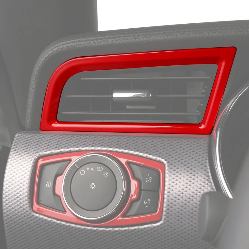Interior Accessories Dashboard Side A/C Outlet Vent Cover Trim 2Pcs for Ford Mustang 2015-2017 | Автомобили и мотоциклы