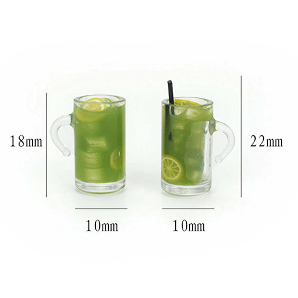 

Miniature Tea Cup Beverage Model Drink Dollhouse Pretend Play Toy Accessories
