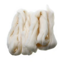 100g cream white felting wool needle felting wool fiber tops soft roving spinning weaving for handcraft diy doll toy needlework