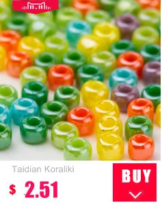Taidian Miyuki 11/0 Japanese Seedbeads Pearl Picasso Glass Beadbracelet Jewelry Craft Necklace Accessories 5grams About 1000pcs
