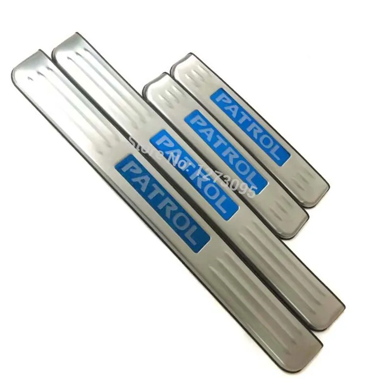 

Защитная Накладка на порог автомобильной двери для 2017 2018 2019 Nissan патруль Y62