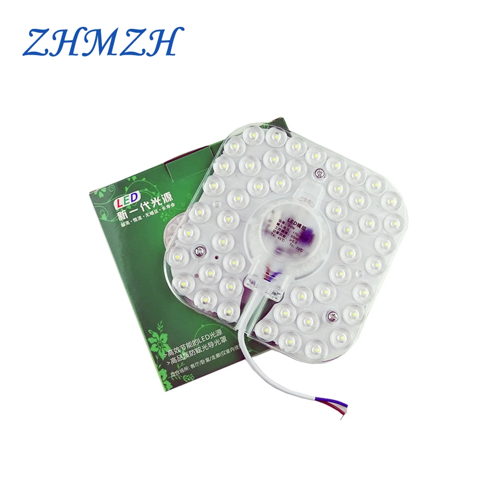 

10Pcs/Lot Wholesale 220V LED Module White 12w18w 24w 36w Replacement Light Source Square Modules Lamp Panel for Ceiling Lights