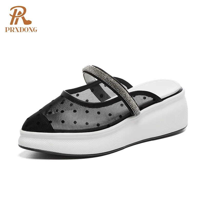 

Летние тапочки, женская уличная обувь, новинка 2021, брендовые сандалии на танкетке, пляжные туфли с острым носком и высоким каблуком, женские ...