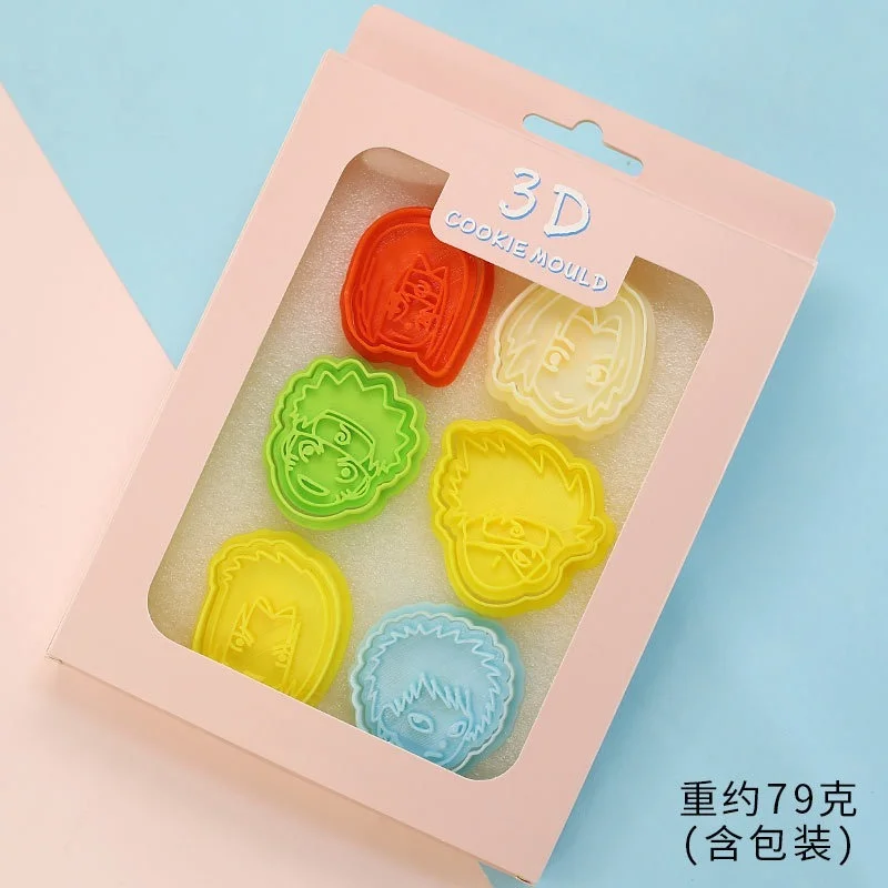 Наруто торт печенье Пластиковая форма для выпечки набор резаков печенья